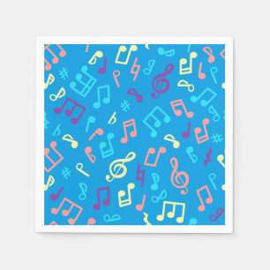 Music pattern napkins