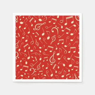 Music pattern napkins