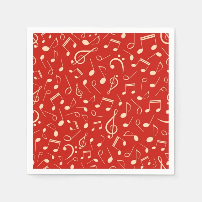 Music pattern napkins (Front)