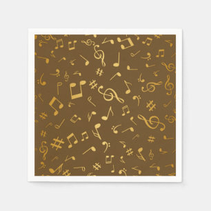 Music pattern napkins