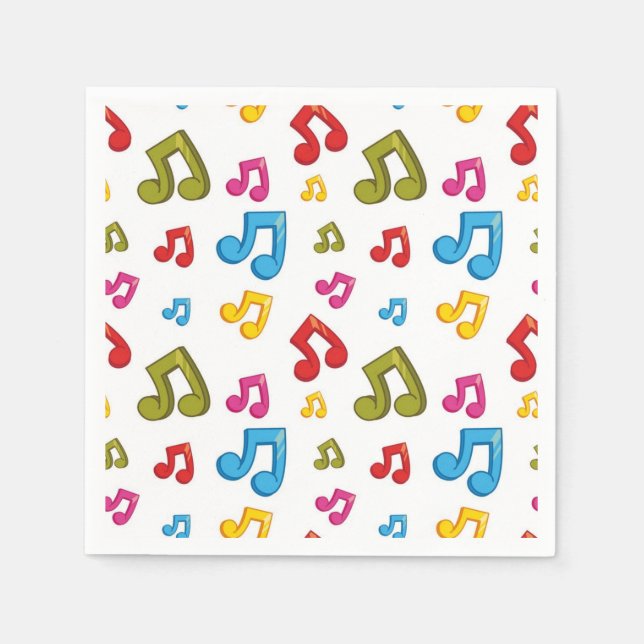 Music pattern napkins (Front)