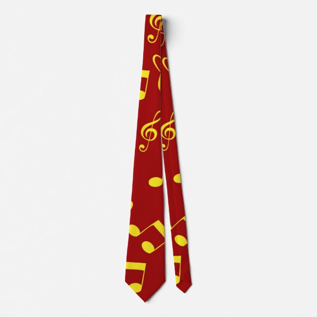 Music pattern neck tie (Front)