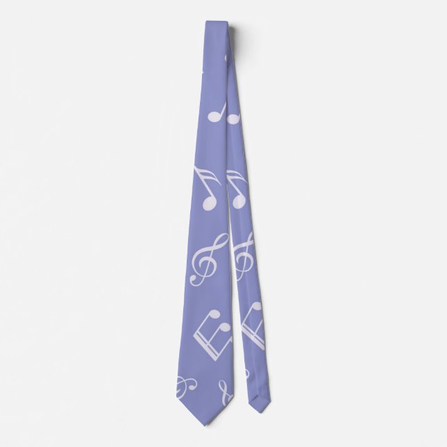 Music pattern neck tie (Front)