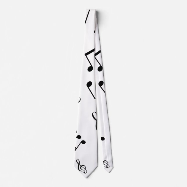 Music pattern neck tie (Front)