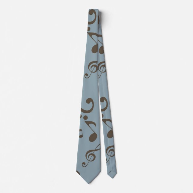 Music pattern neck tie (Front)