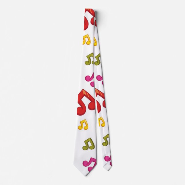 Music pattern neck tie (Front)