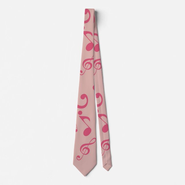 Music pattern neck tie (Front)