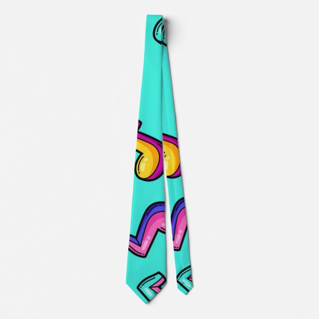 Music pattern neck tie (Front)
