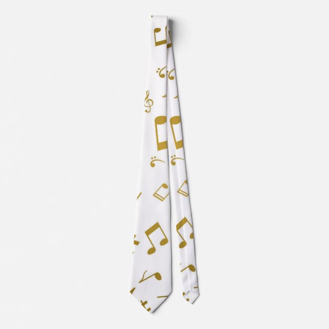 Music pattern neck tie (Front)