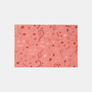 Music pattern outdoor rug