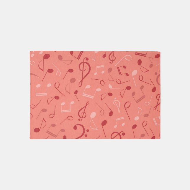 Music pattern outdoor rug (Front)