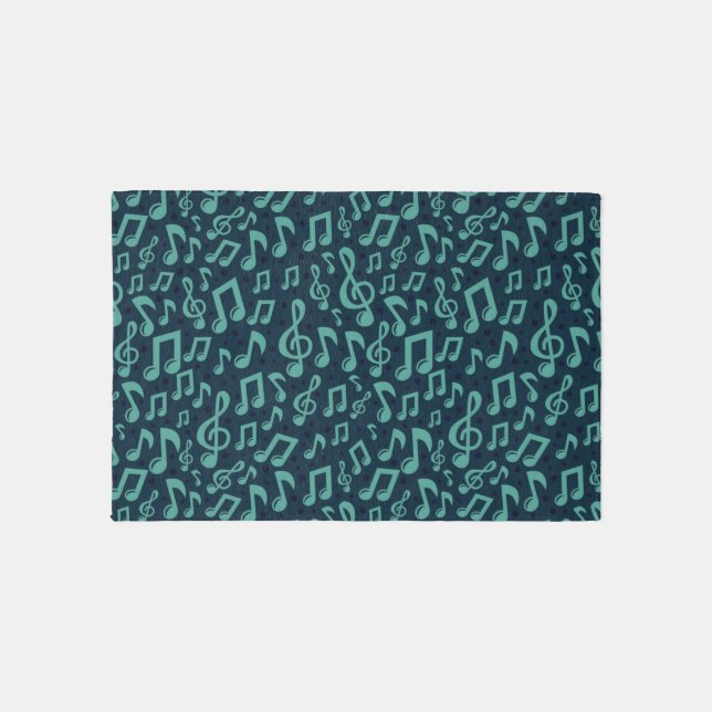 Music pattern outdoor rug (Front)