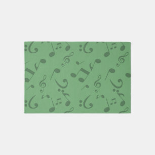 Music pattern outdoor rug