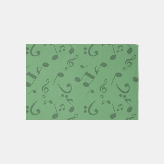 Music pattern outdoor rug (Front)