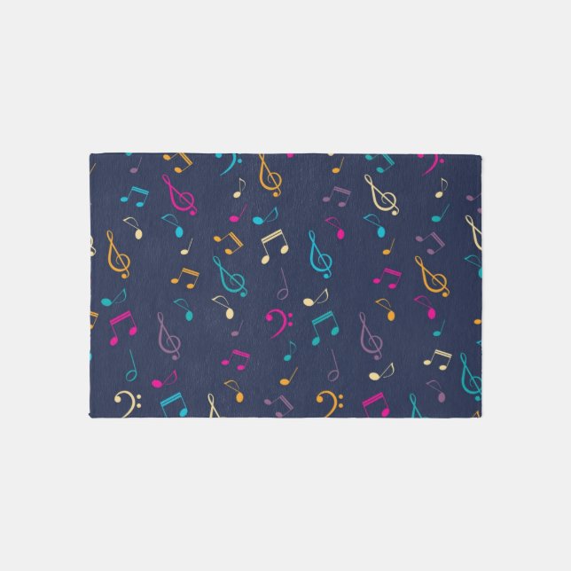 Music pattern outdoor rug (Front)