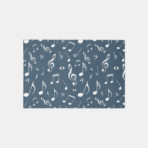 Music pattern outdoor rug