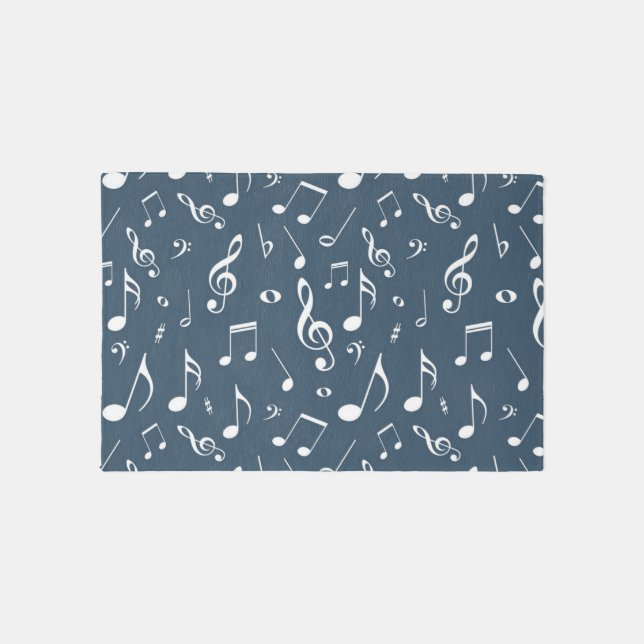 Music pattern outdoor rug (Front)
