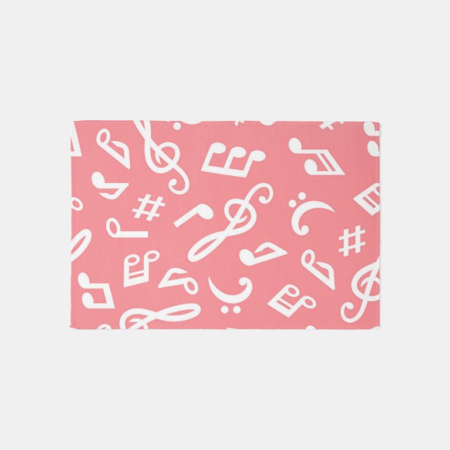 Music pattern outdoor rug (Front)