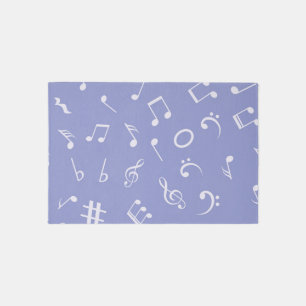 Music pattern outdoor rug