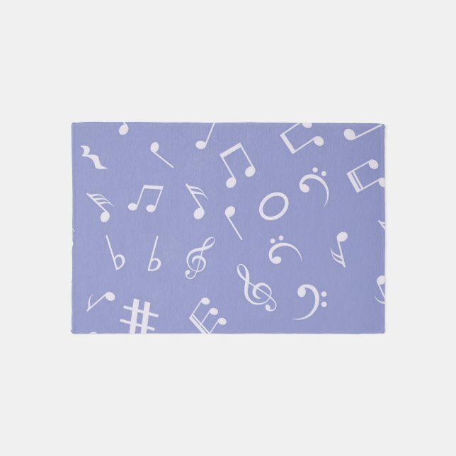 Music pattern outdoor rug (Front)