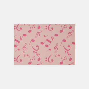 Music pattern outdoor rug