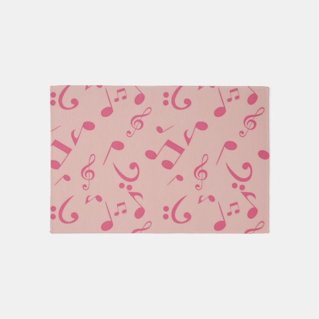 Music pattern outdoor rug (Front)