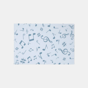 Music pattern outdoor rug