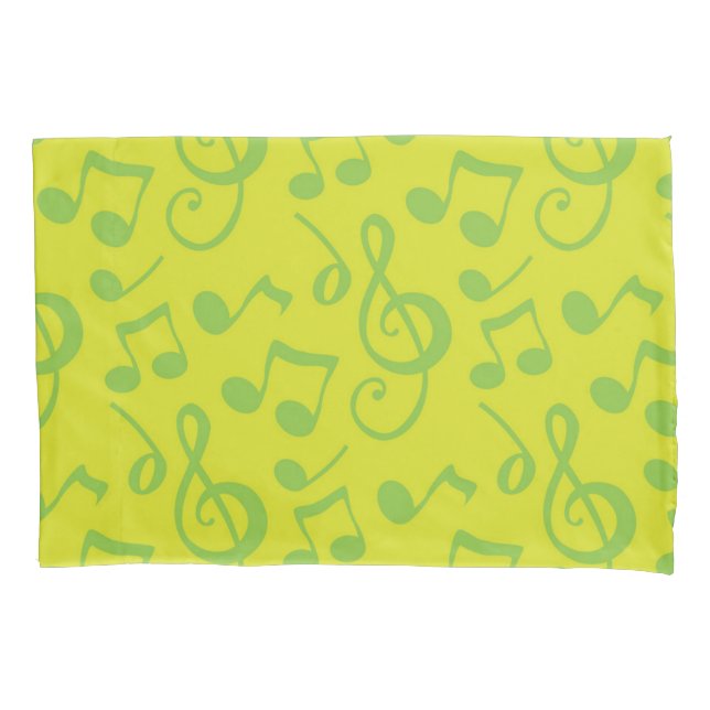 Music pattern pillow case (Front)