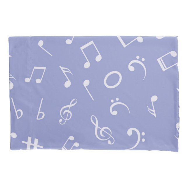 Music pattern pillow case (Front)