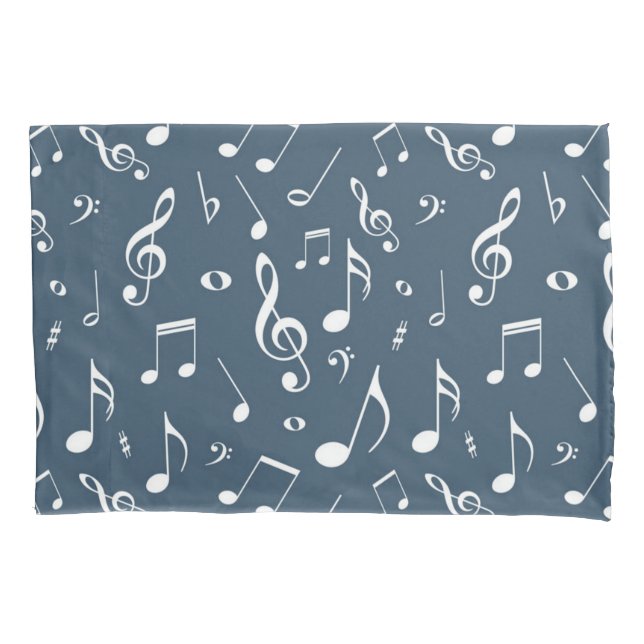 Music pattern pillow case (Front)