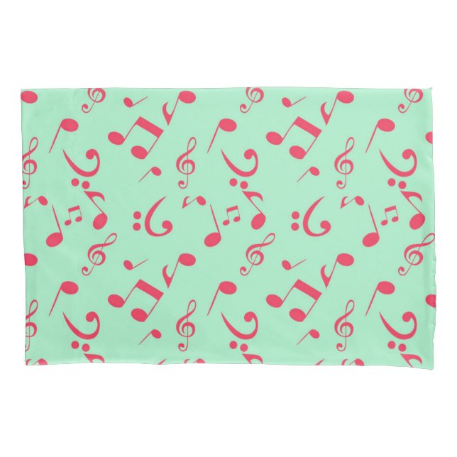 music pattern pillow case (Front)