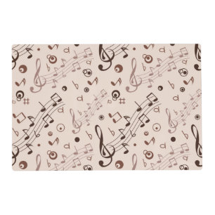 Music pattern placemat