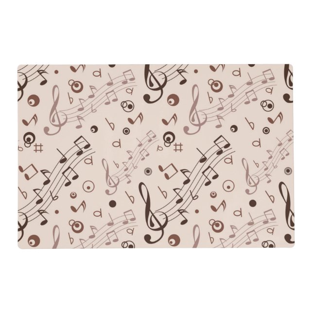 Music pattern placemat (Front)
