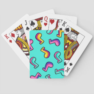 Music pattern poker cards