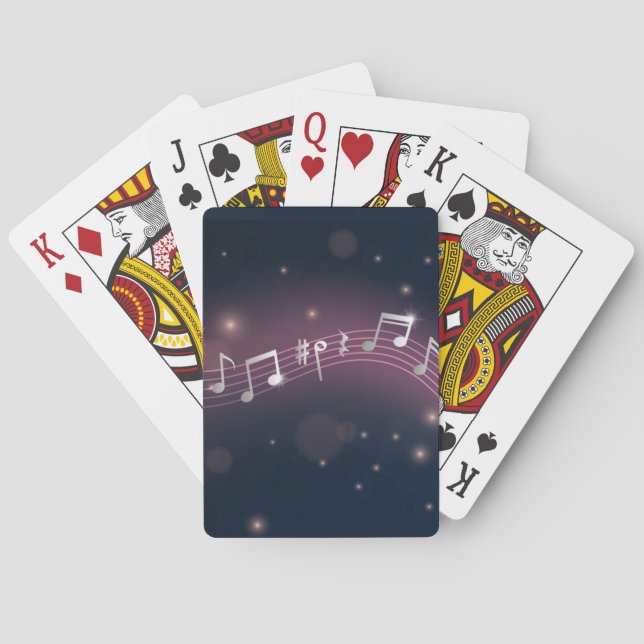 Music pattern poker cards (Back)