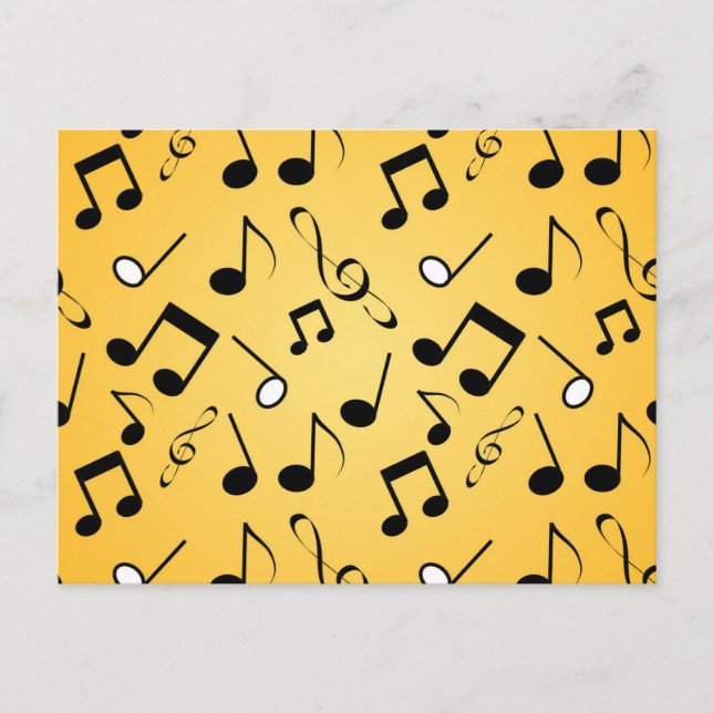 Music pattern postcard (Front)