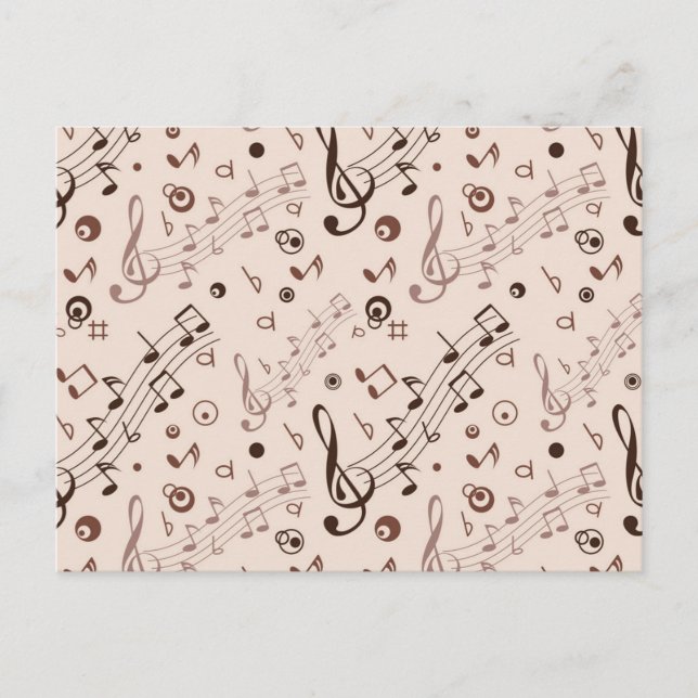 Music pattern postcard (Front)