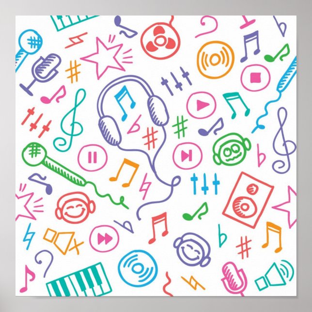 Music pattern poster (Front)