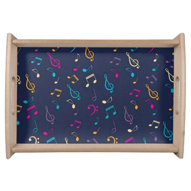 Music pattern serving tray (Front)
