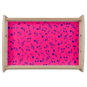 Music pattern serving tray