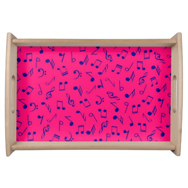 Music pattern serving tray (Front)