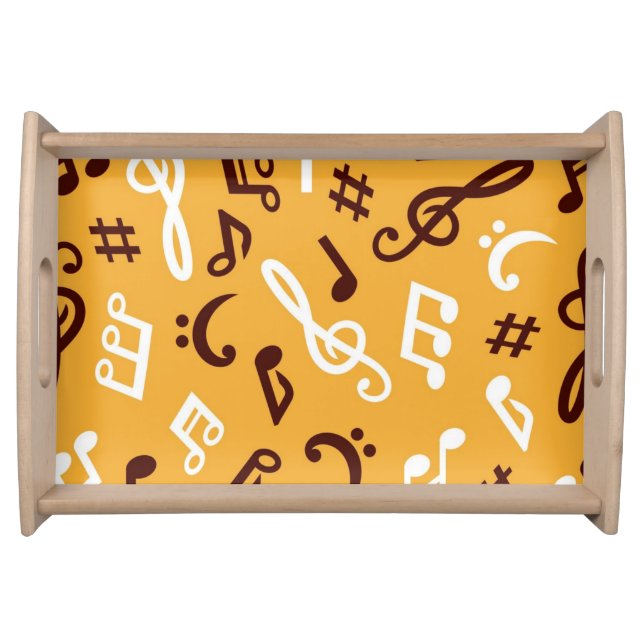 Music pattern serving tray (Front)
