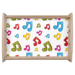 Music pattern serving tray