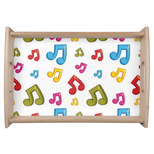 Music pattern serving tray (Front)
