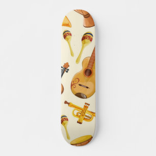 Music pattern skateboard