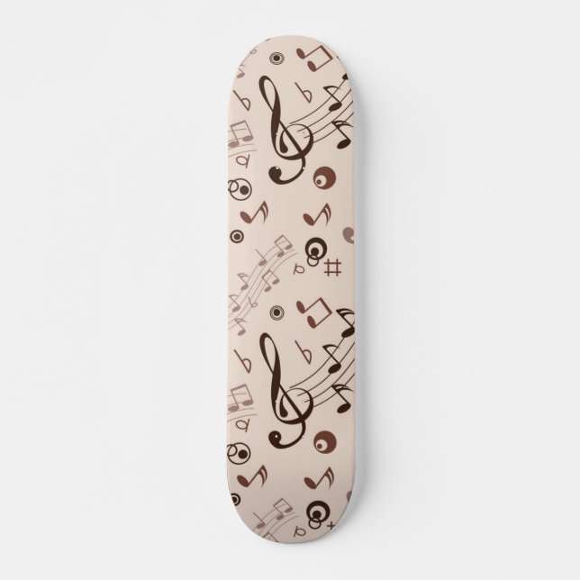 Music pattern skateboard (Front)