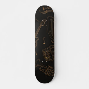 Music pattern skateboard