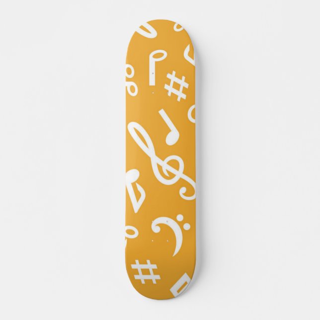 Music pattern skateboard (Front)