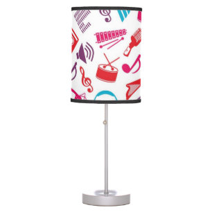 Music pattern table lamp
