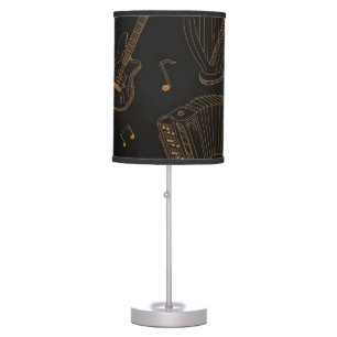 Music pattern table lamp